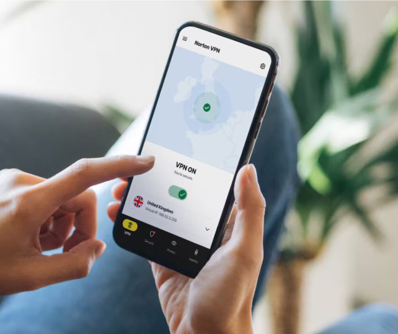 Képernyőriasztás, Norton Secure VPN.